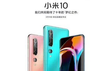 A sneak peek of the Mi 10. (Image source: Xiaomi)