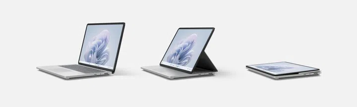 The three ways to use the Microsoft Surface Laptop Studio 2. Image credit: Microsoft.