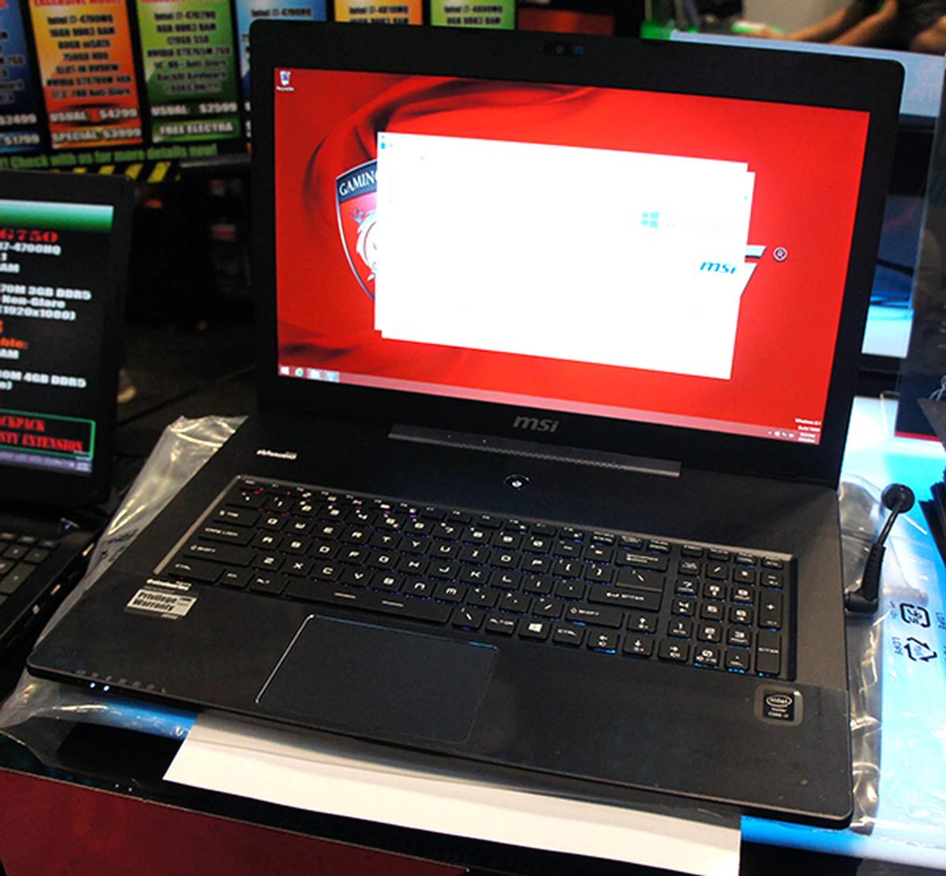 The GS70 Stealth Pro is a super slim 17-inch gaming notebook that has a quad-core Core i7-4700HQ processor and the new GeForce GTX 870M graphics. It also supports the latest Wireless-AC standard, a rarity for notebooks. It costs $3,099.