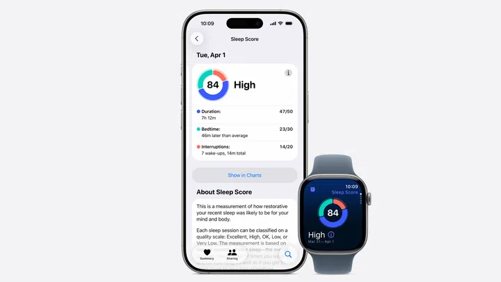 Apple Sleep Score iPhone Apple Watch Series 11