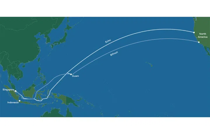 The route avoids crowded shipping lanes in North Asia. Image courtesy of Facebook.
