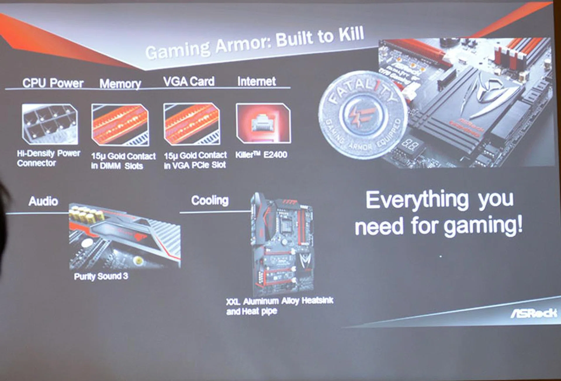 According to ASRock, each component has been modified to better suit the needs of gamers.