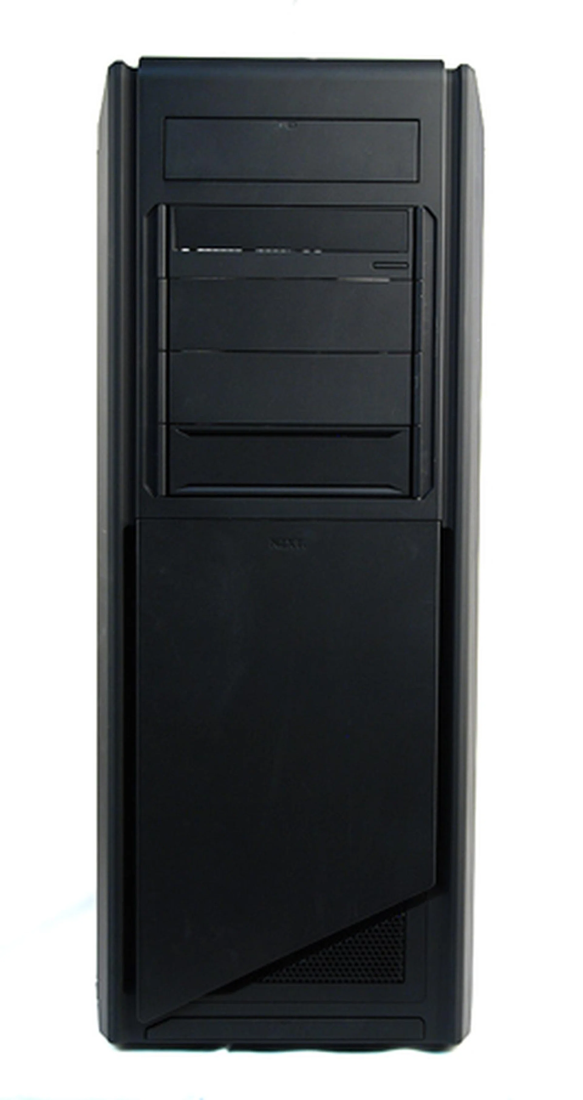 The front panel is clean and minimalistic - no fancy lights or any conspicuous fans. Some may have reservations of its "plastic" look, but appearances are only skin deep.