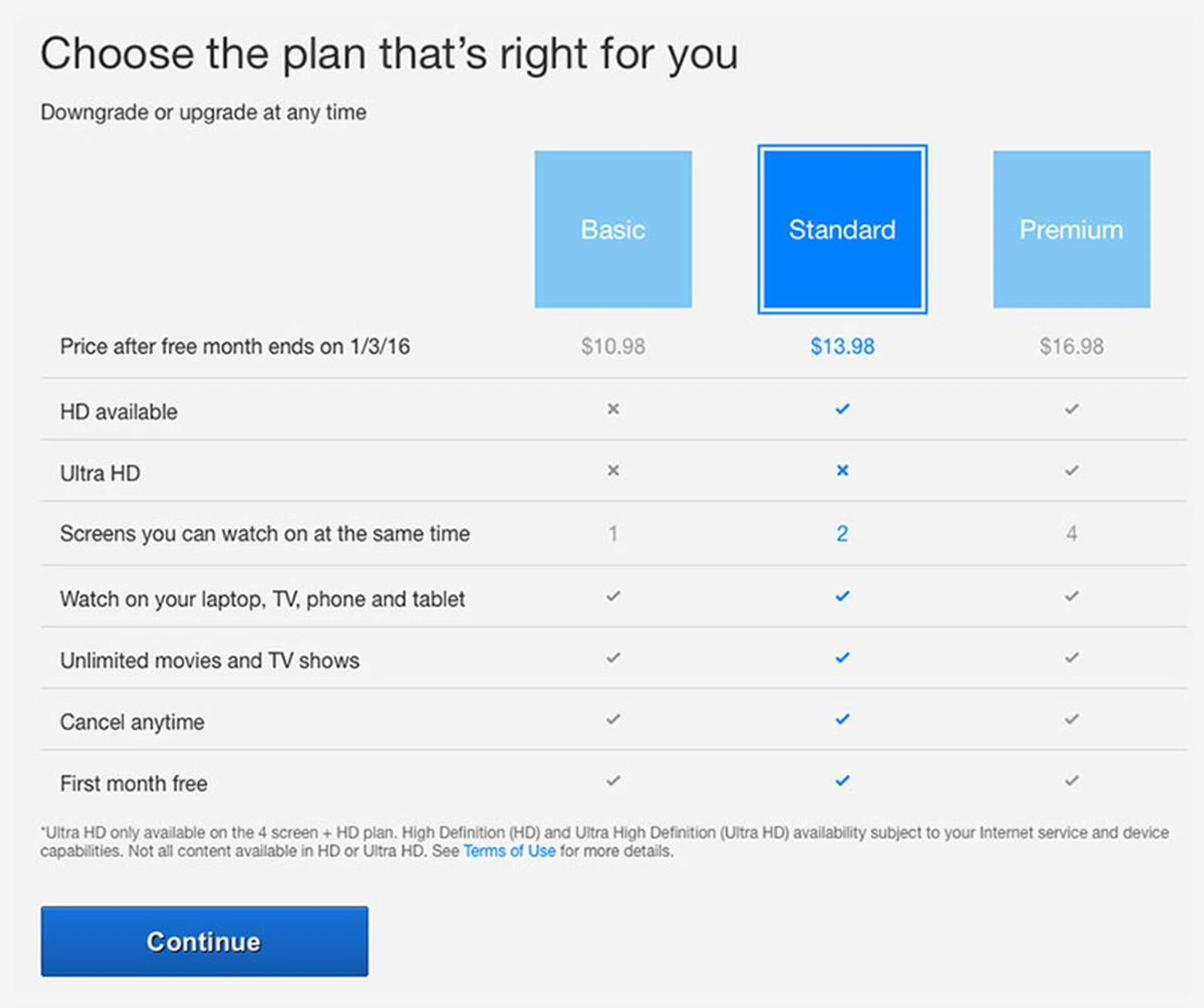 Try the Premium one if you want, the first month is free!