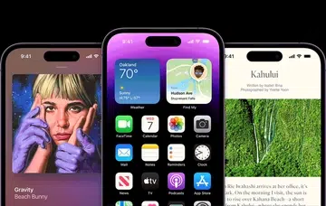 iPhone 14 Pro series' Dynamic Island.