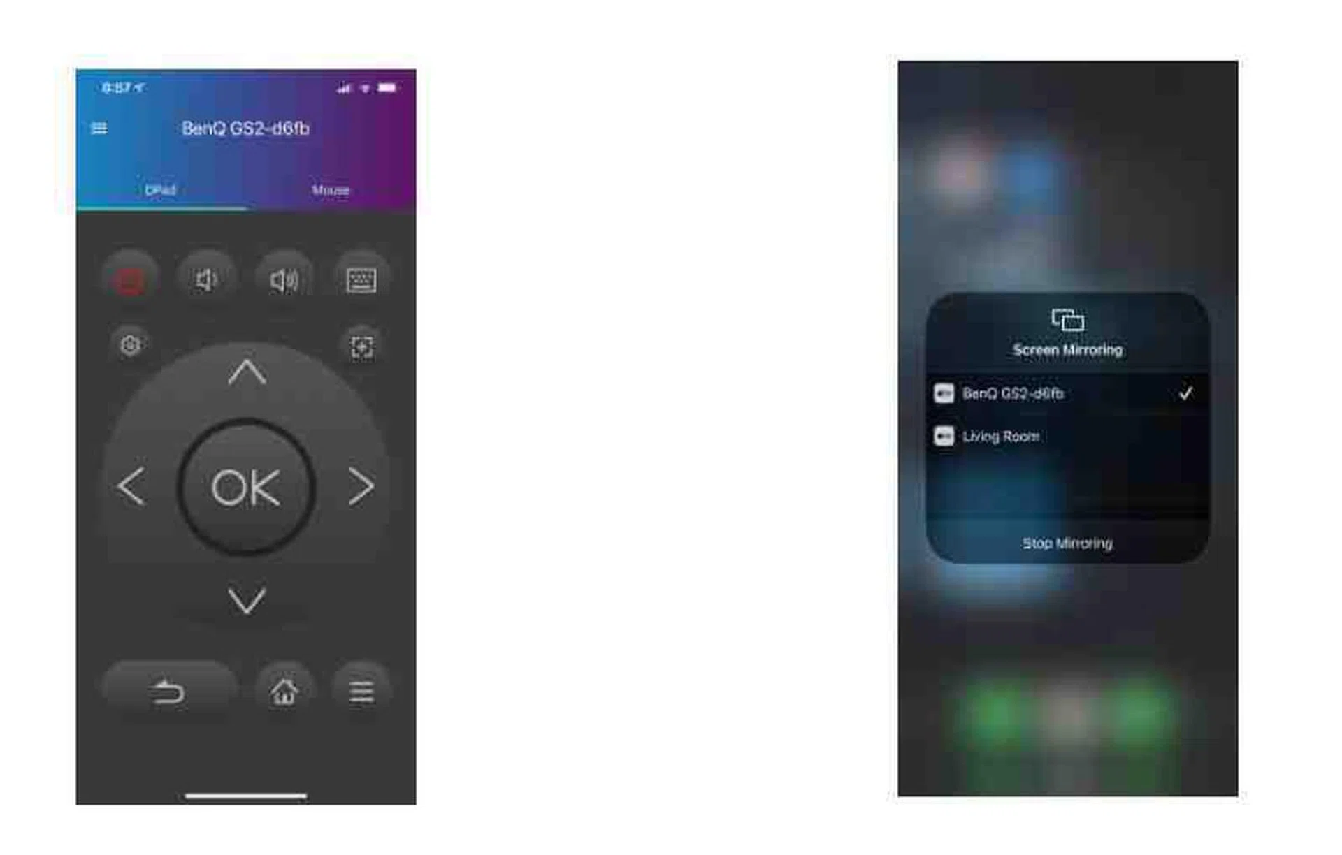 The app offers greater control and options. 