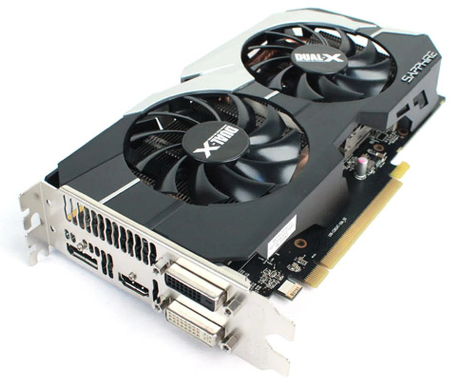 The Sapphire Radeon HD 7790 OC also utilizes a dual-fan cooling system.