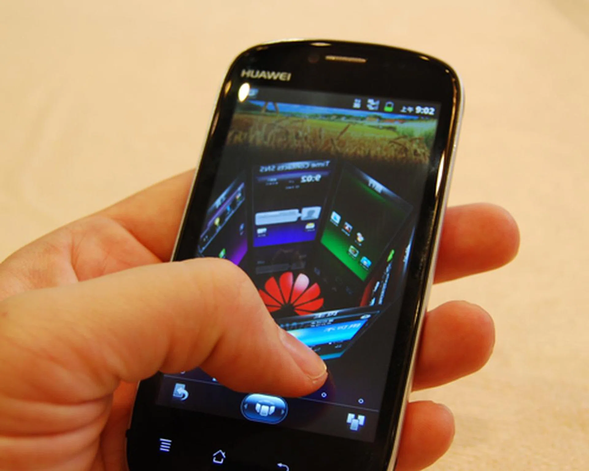 The Vision is also the first of its lineup to sport a customized user interface, though this is essentially SPB's Shell 3D UI.