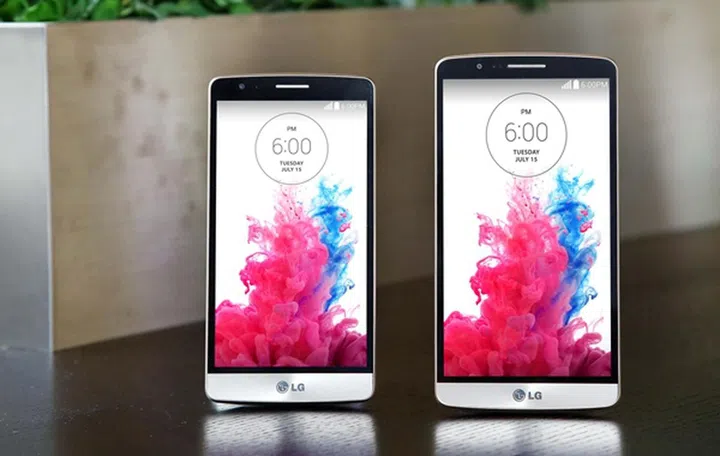 Left: LG G3 Beat. Right: LG G3. <br>Image source: LG