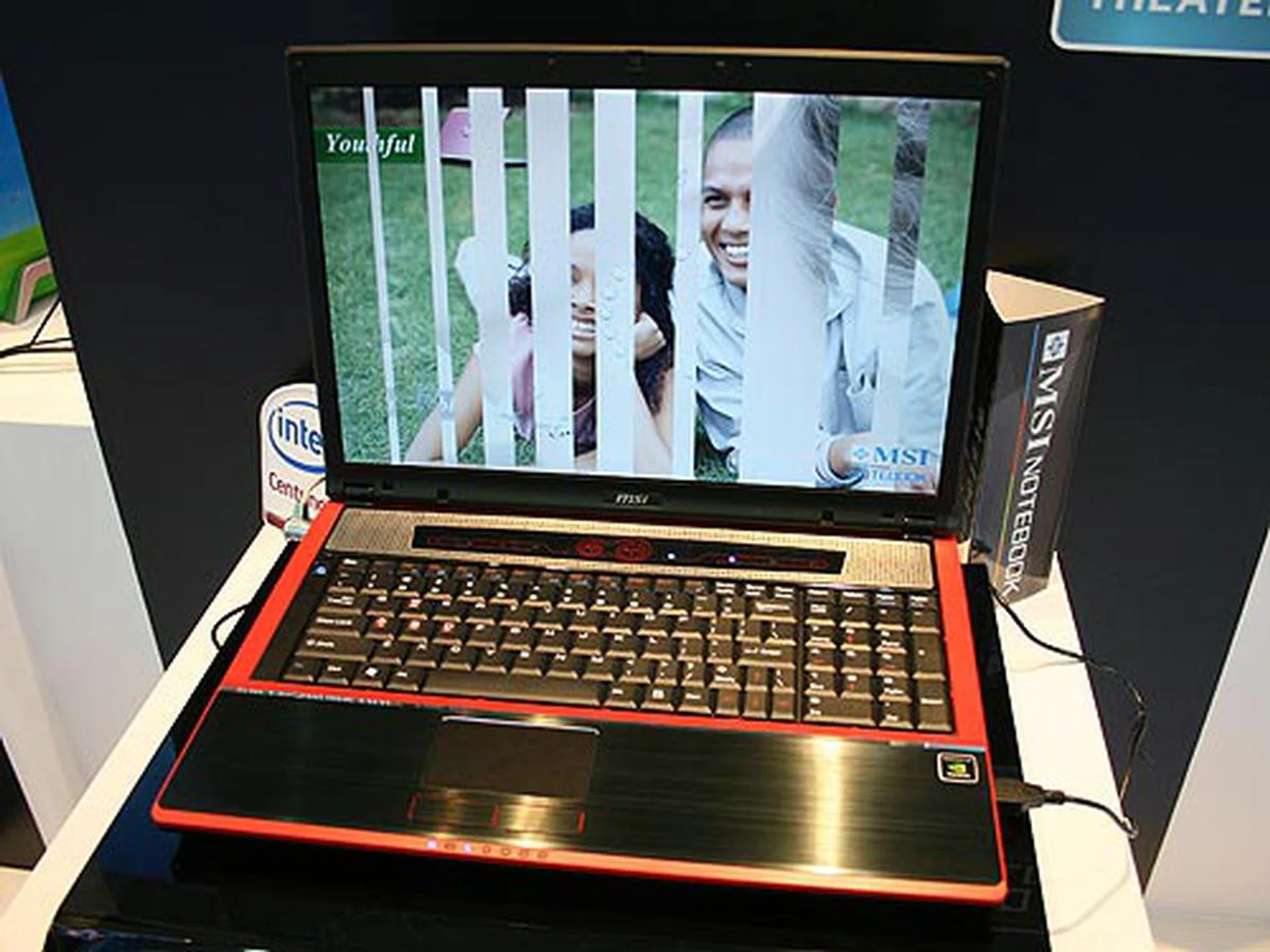  The MSI GX720 is the next generation gamer's notebook featuring a large 17-inch WSXGA LCD screen. It comes equipped with an NVIDIA GeForce 9600M GT graphics, 4.1-channel speaker system (with built-in subwoofer), HDMI output, eSATA port and turbo overclocking function.  