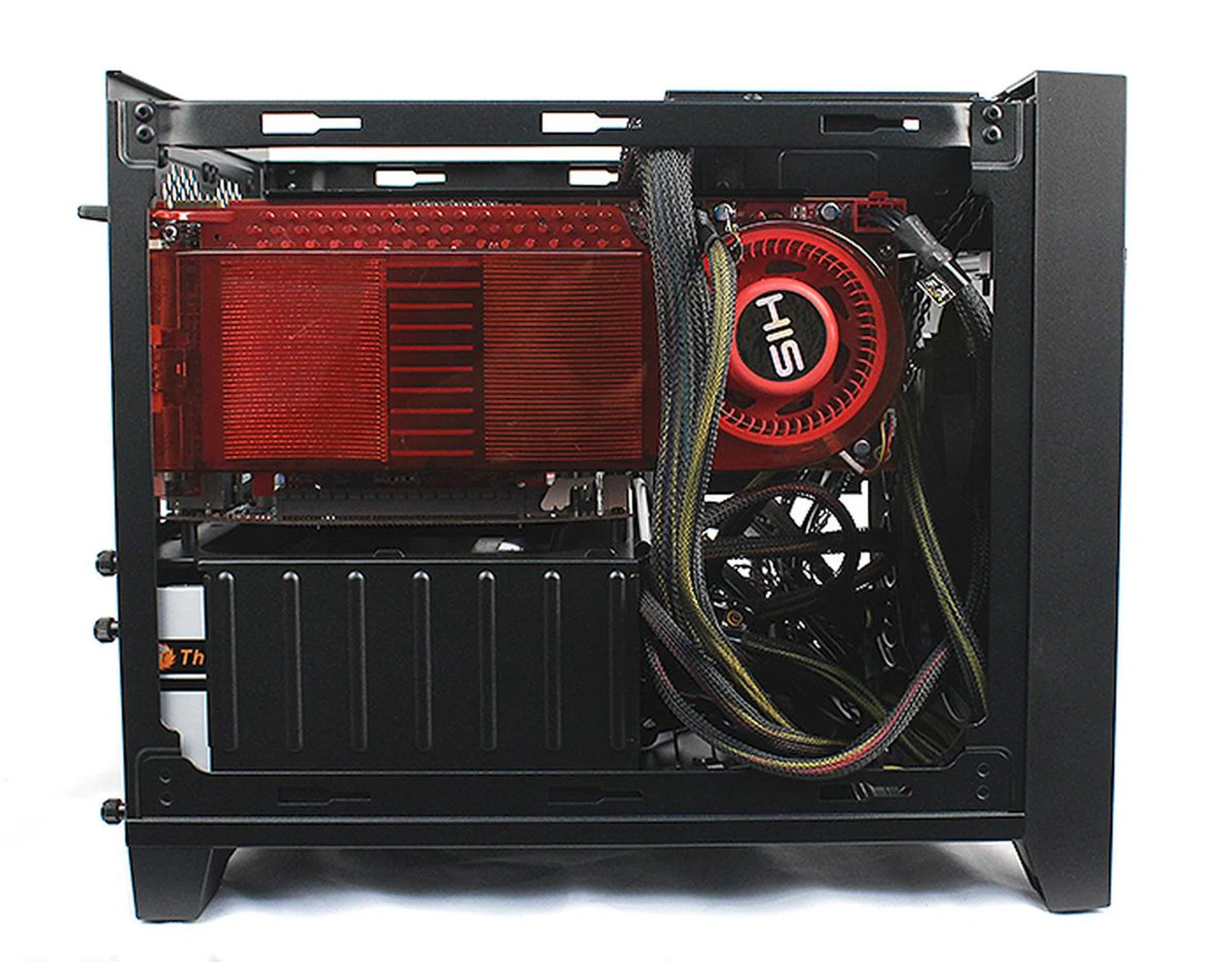 As you can see, we could easily fit a large 11-inch long Radeon HD 3870 X2 graphics card in as well as a 750W PSU.