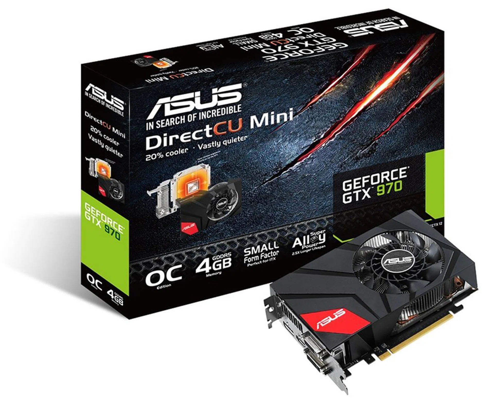 The ASUS GeForce GTX 970 DC Mini could be an alternative to the Radeon R9 Nano. (Image Source: ASUS)