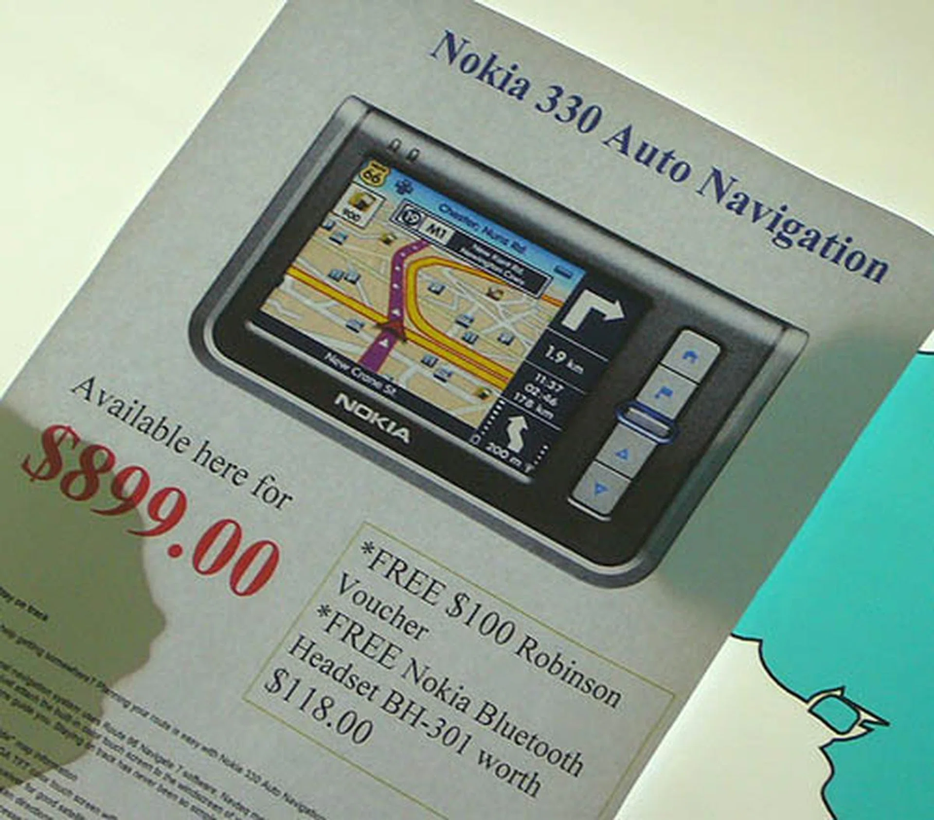 Despite the freebies included, the Nokia Navigator's $899 price will certainly give consumers pause for thought.  