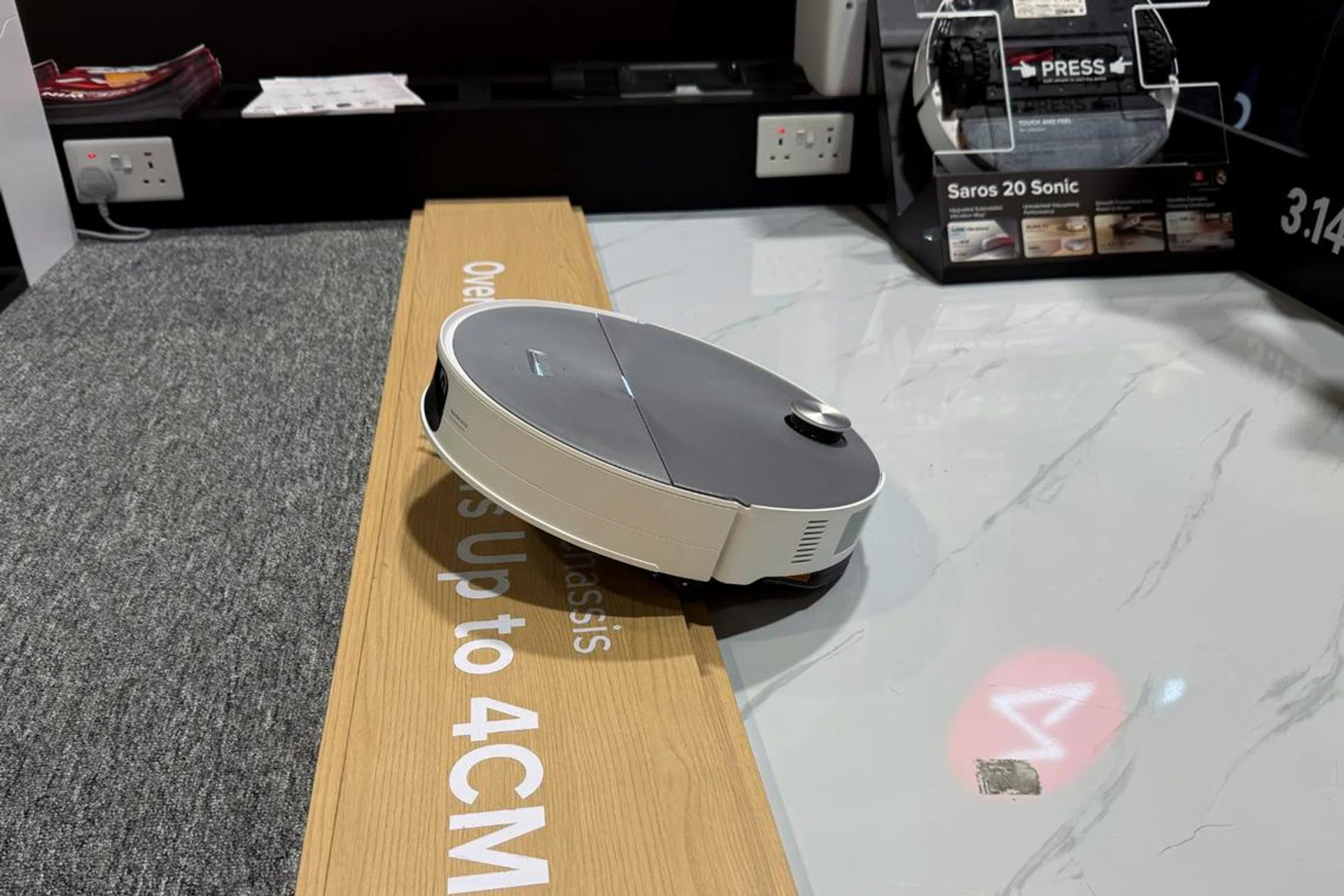 The Roborock Saros 20 Sonic robot vacuum