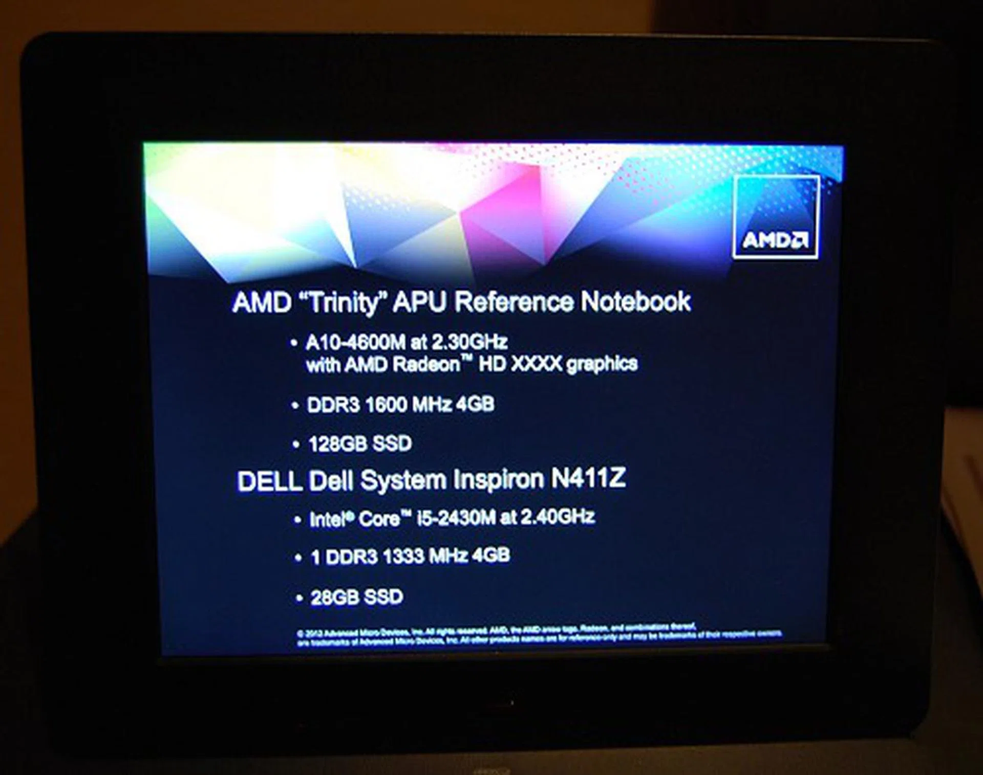 Remember, these are notebook systems, hence it's difficult to get truly directly comparable systems, but the comparison is close enough in our books. They are both estimated to cost around US$600.