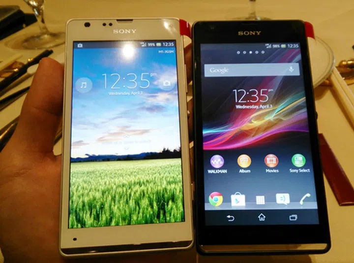 The Sony Xperia SP will be available in white and black.
