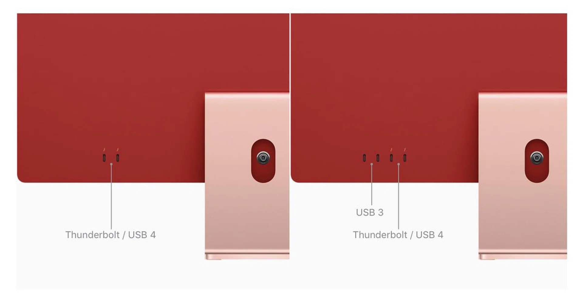 The 8-core GPU model has an additional two USB-C ports which can be very useful if you intend on connecting many peripherals. (Image source: Apple)