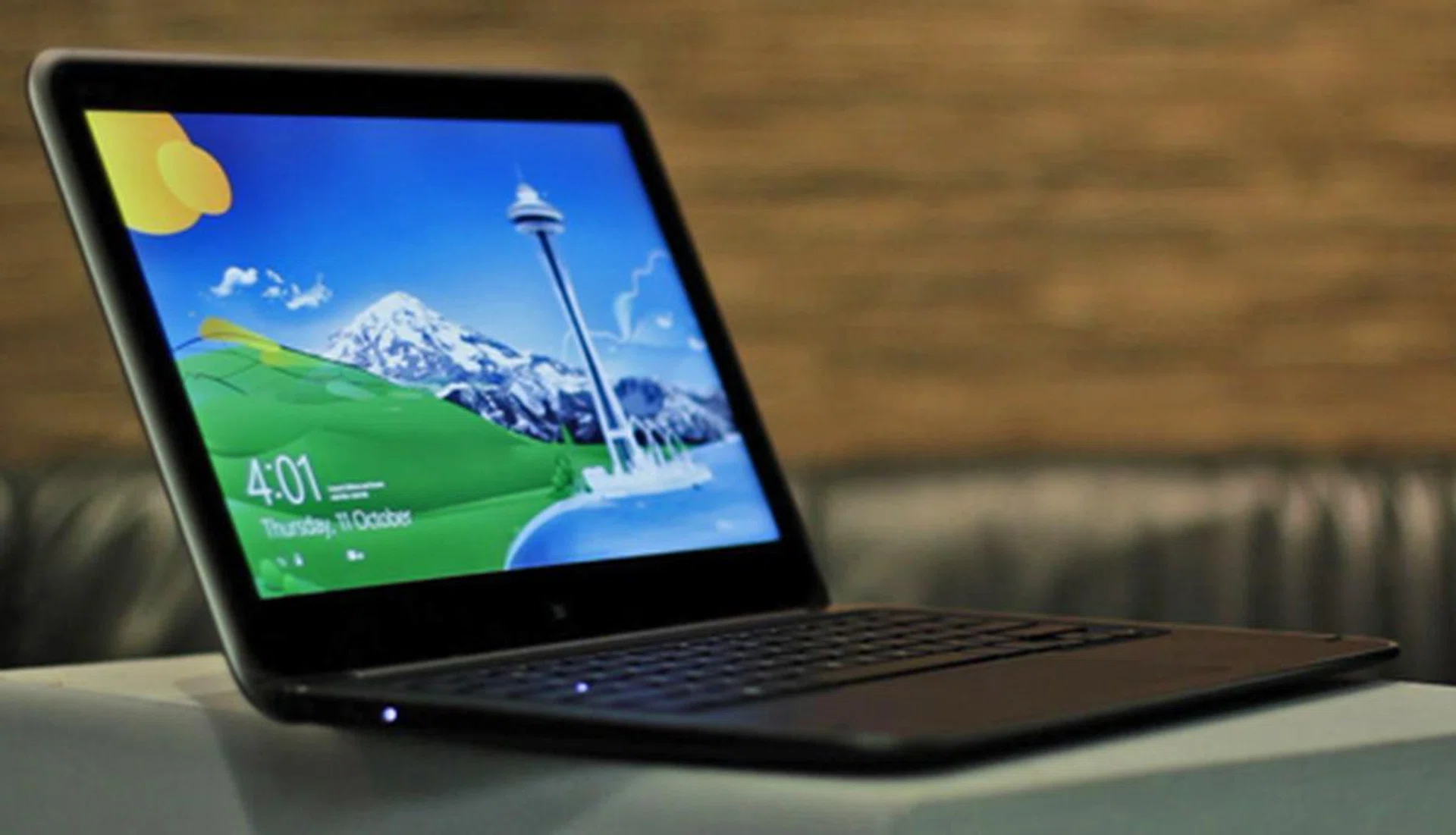 The Dell XPS 12 in its Ultrabook form factor.