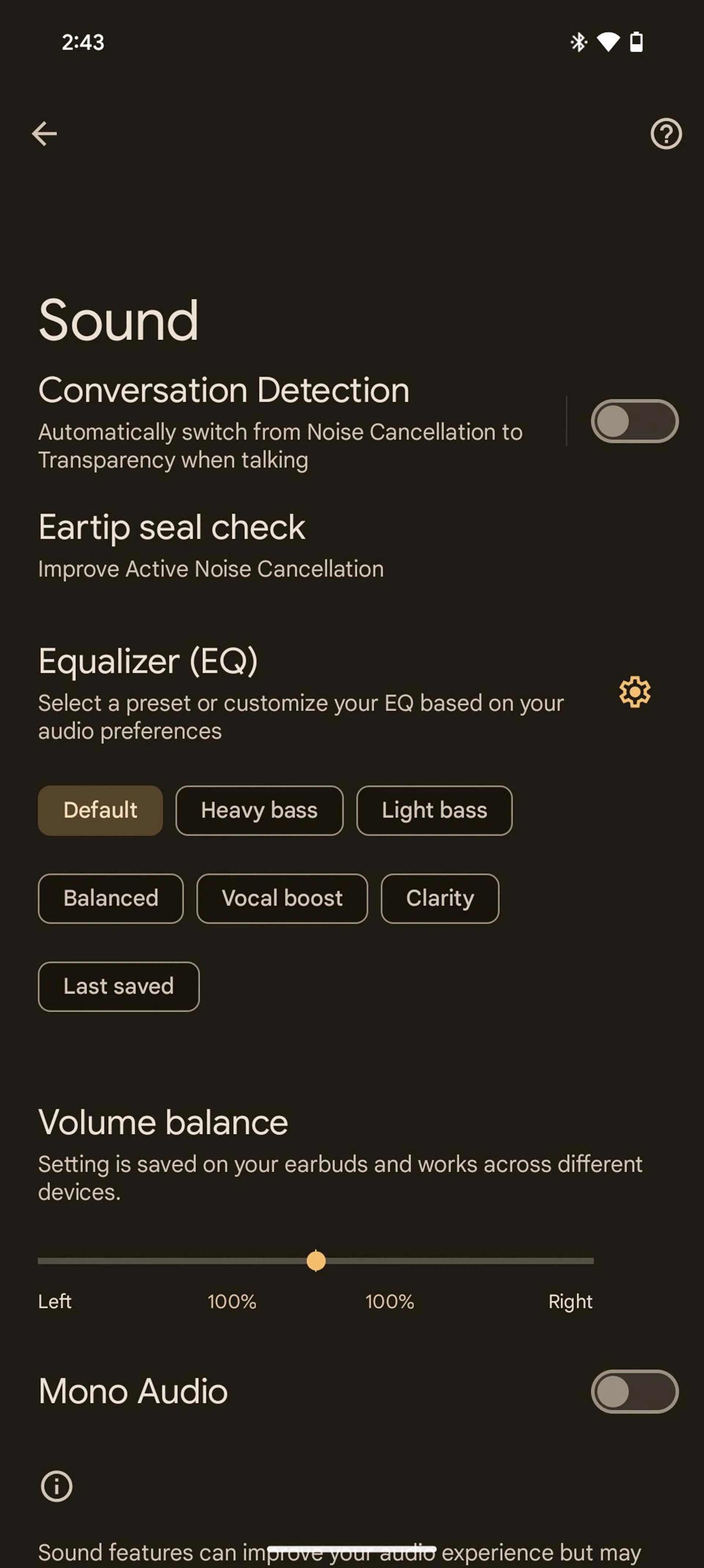 Pixel Buds app. Photo: HWZ.
