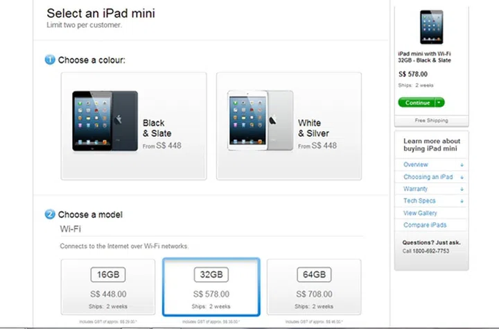 Image source: Apple Online Store (Singapore)