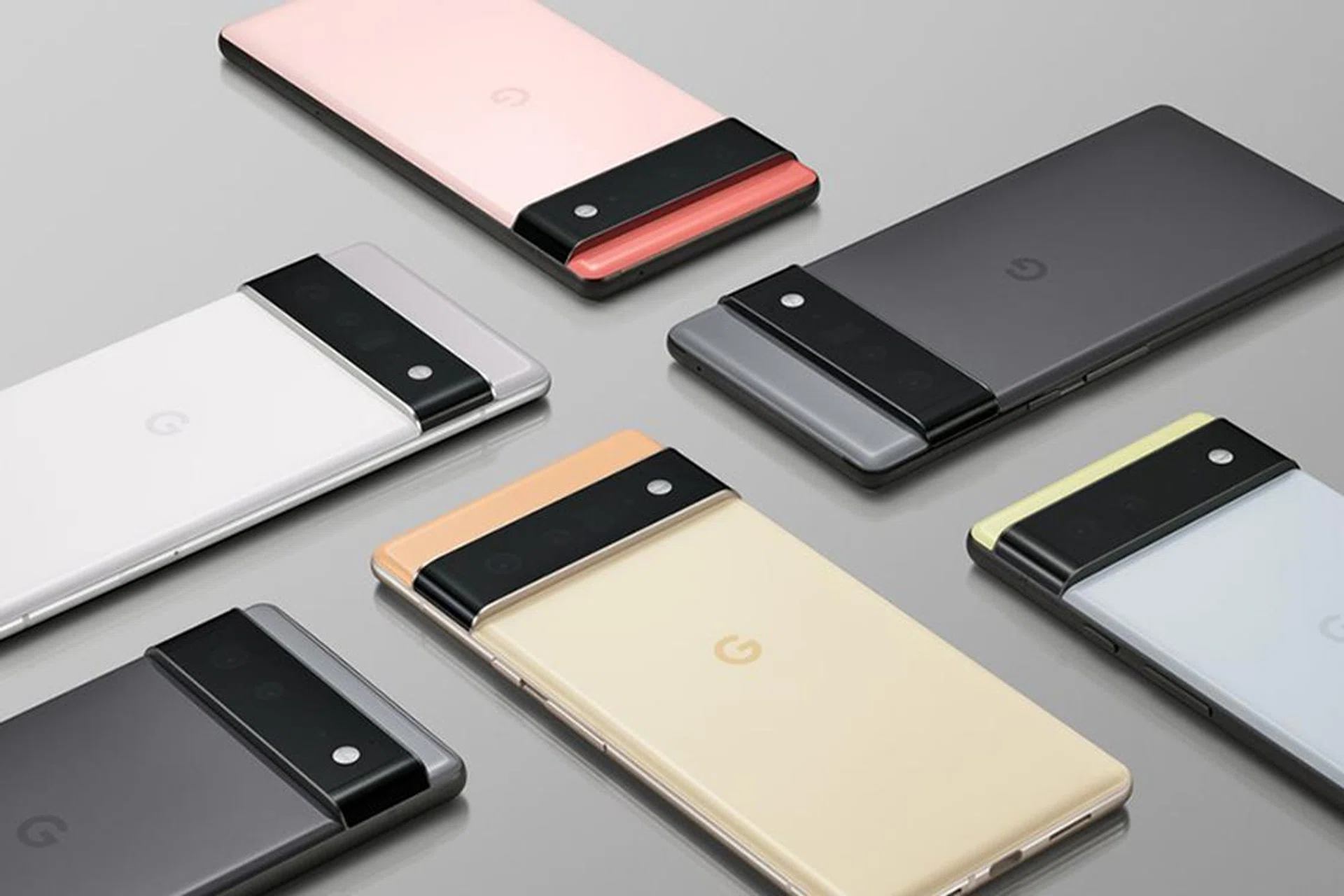 Renders of the Google Pixel 6 series phones by the company. It's not specified which Pixel 6 model they represent. Credit: Google.