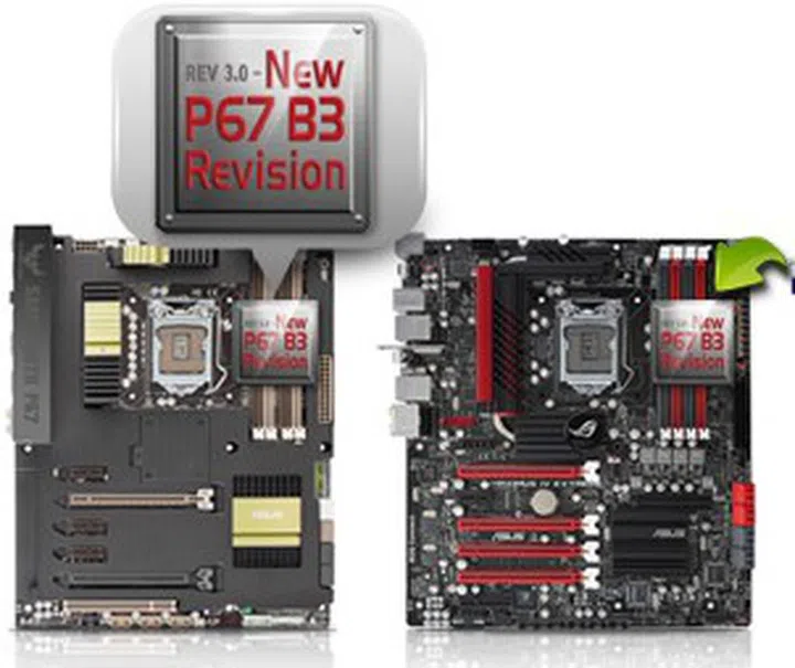 Onboard sticker affixed on the motherboard itself to assure you that you're getting the new B3 revision chipset.
