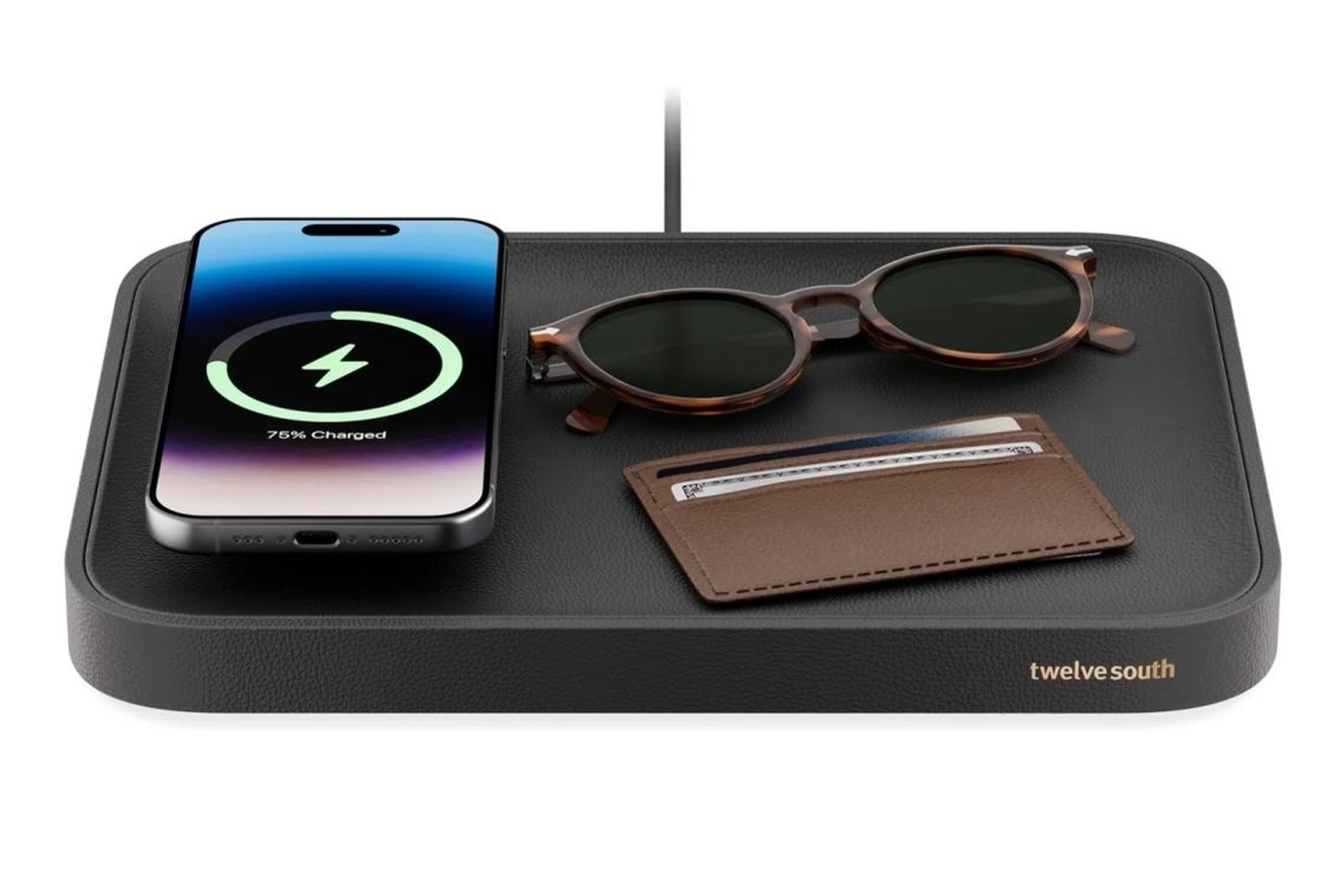 The Twelve South Valet can wirelessly charge the iPhone and offer a sizeable area for your everyday essentials such as sunglasses and card wallet.