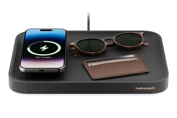 The Twelve South Valet can wirelessly charge the iPhone and offer a sizeable area for your everyday essentials such as sunglasses and card wallet.