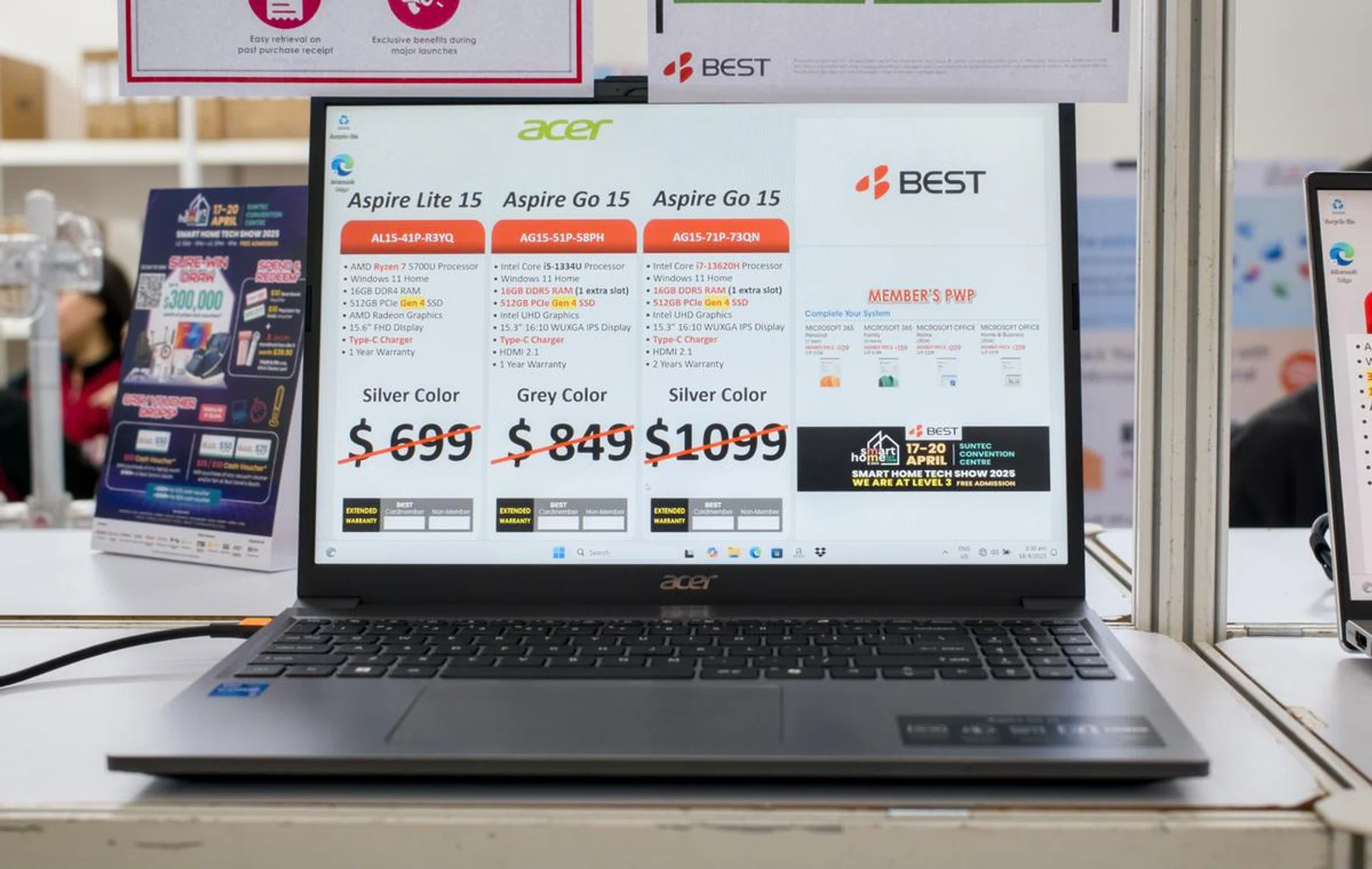 The Acer Aspire Lite 15. Photo: HWZ