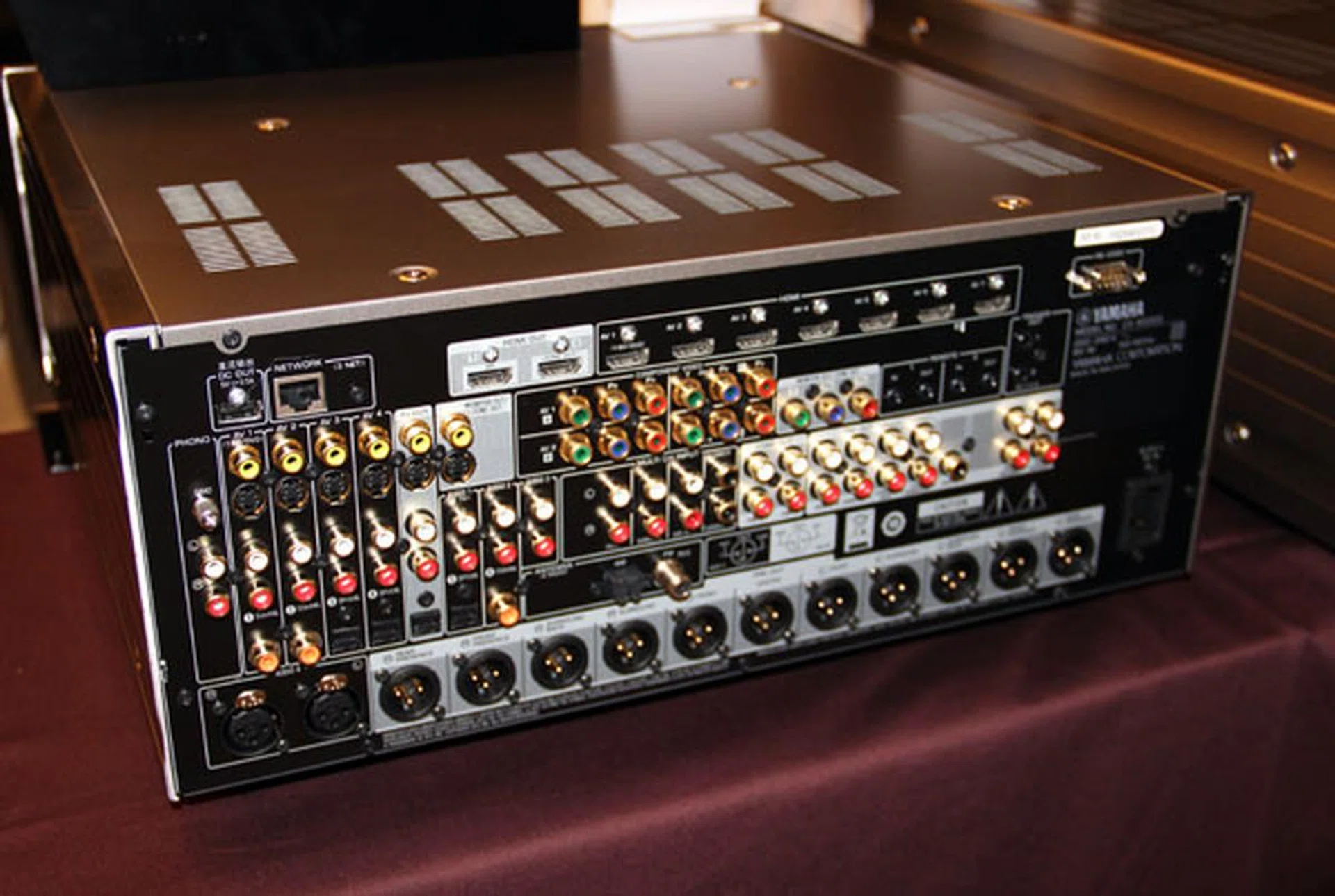 At the back of the Yamaha CX-A5000 users will find a healthy serving of XLR ports and HDMI ports.