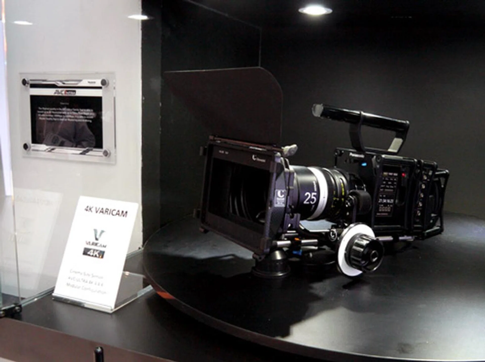 The conceptual 4K Varicam camera will most likely sport a 4K cinema-sized sensor when it's finally ready to be retailed in the flesh. It also records in AVC-Ultra 4:4:4 as well.