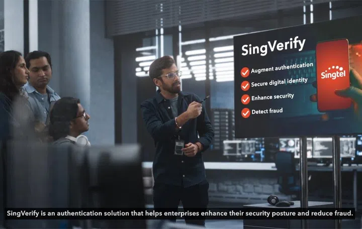 Singtel launches SingVerify, a verification service for other businesses to help verify their user's transactions and login attempts.