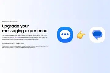 Samsung Messages end of service