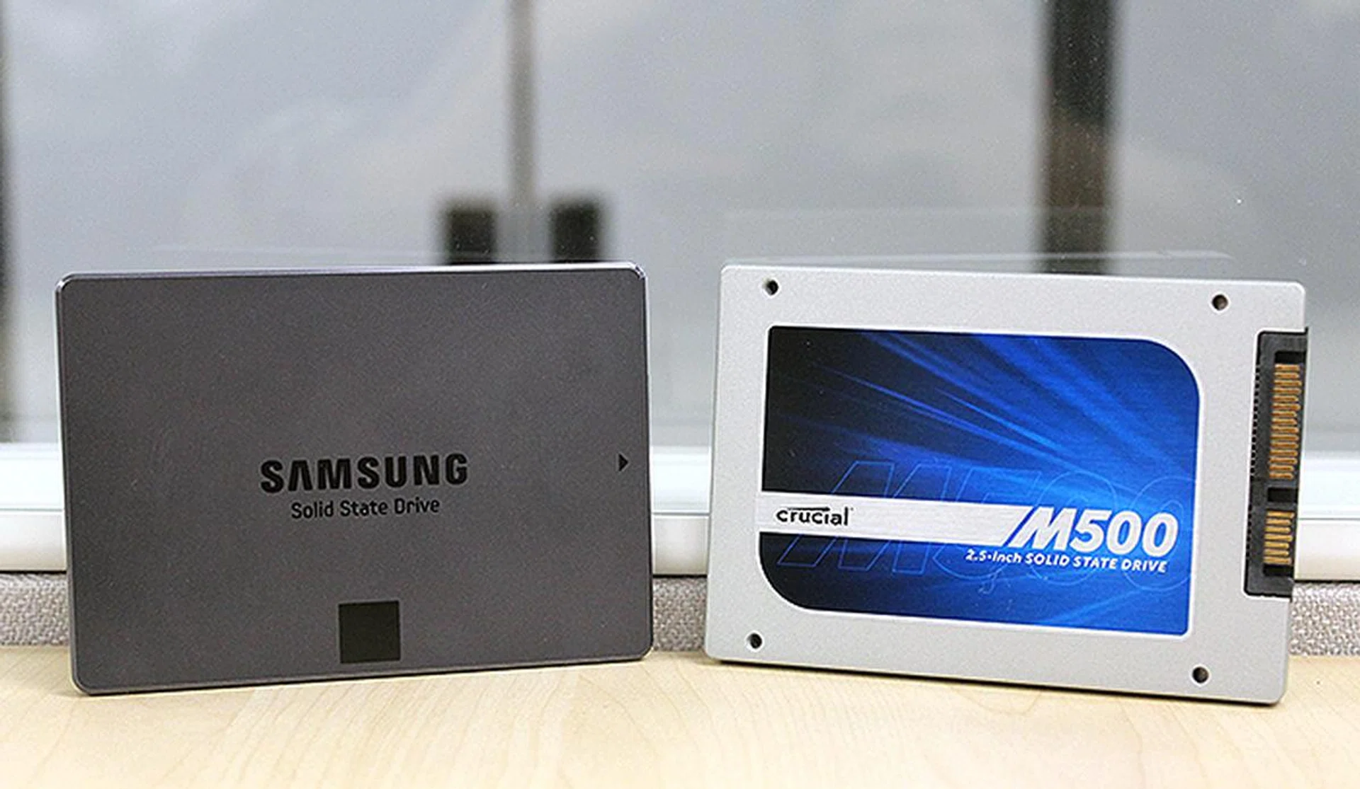 The Crucial M500 and Samsung SSD 840 EVO are two of the most popular mainstream SSDs in the market right now.