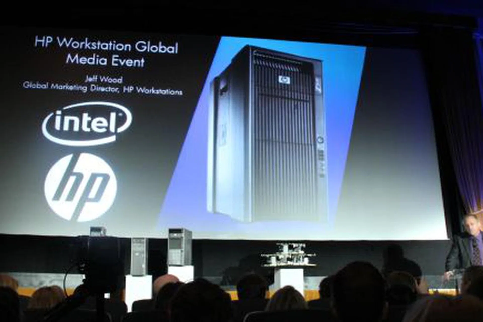 Jeff Wood, Global Marketing Director for HP Workstations, kicks off the event.