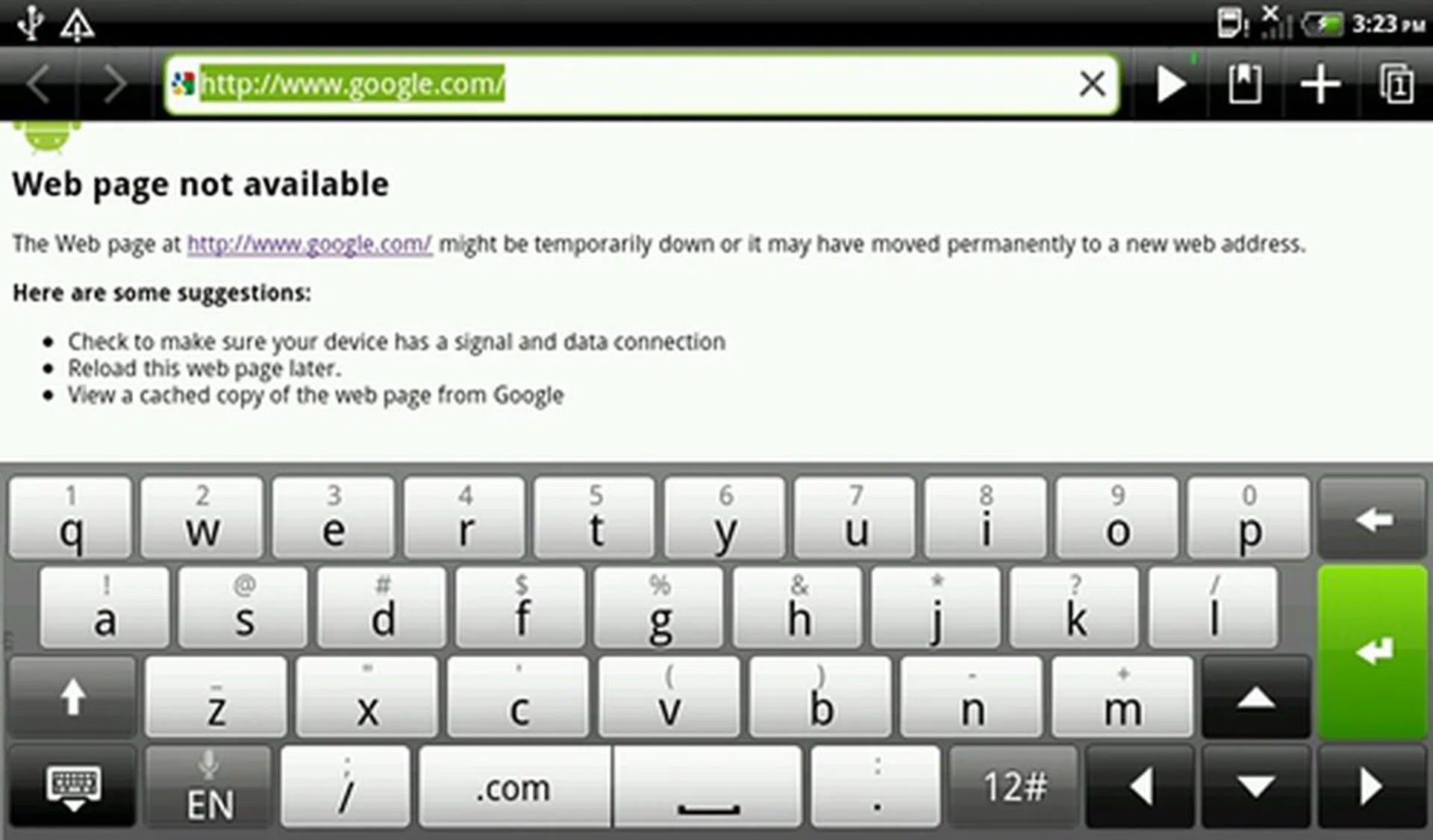 Besides looking a little too cluttered, we have no problems typing on the virtual keyboard.