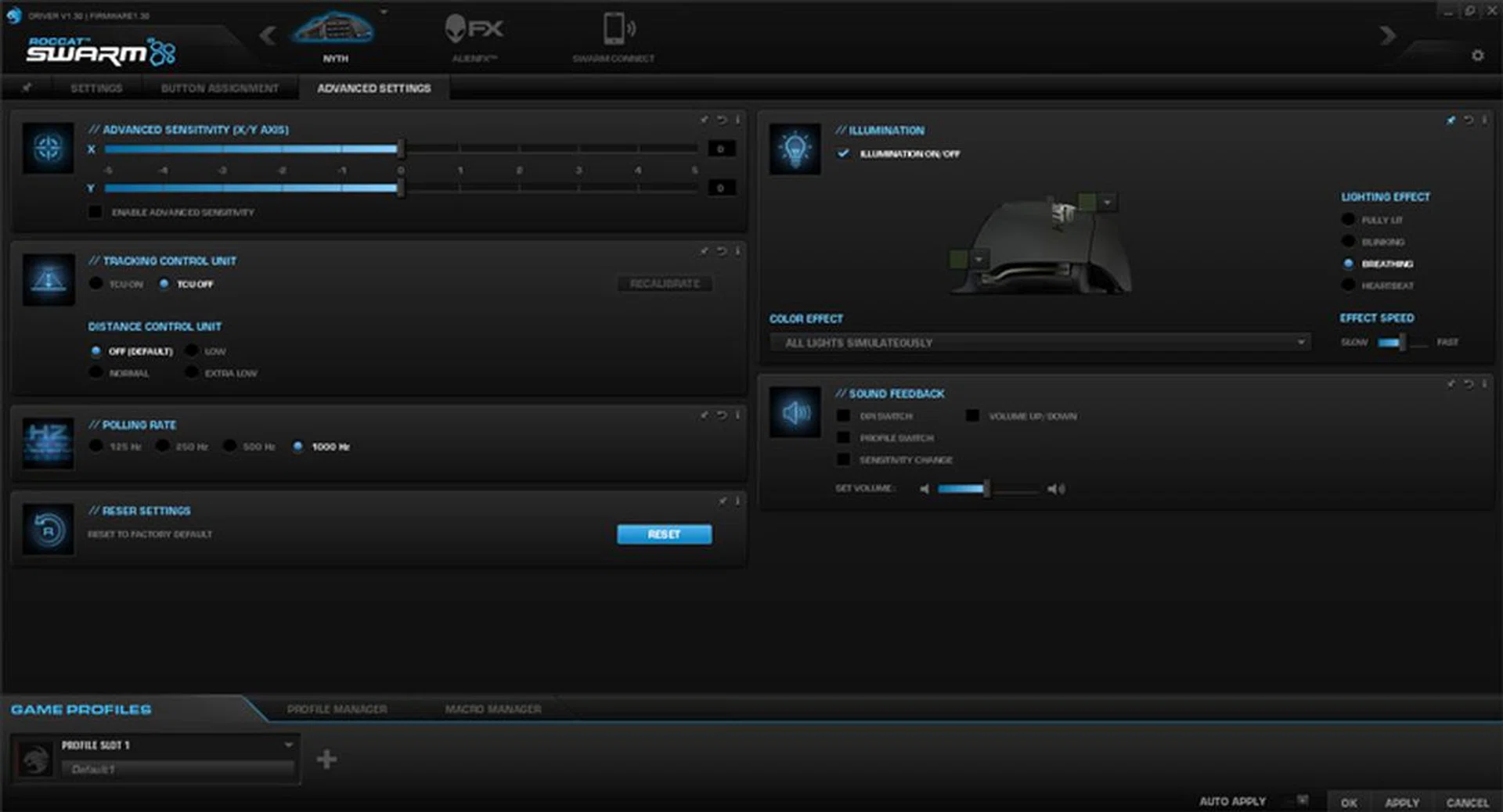 There are a lot of options you can fiddle around with in the Nyth Swarm menu but most of them can also be found on other utilities, so there's nothing extraordinary that needs special attention.