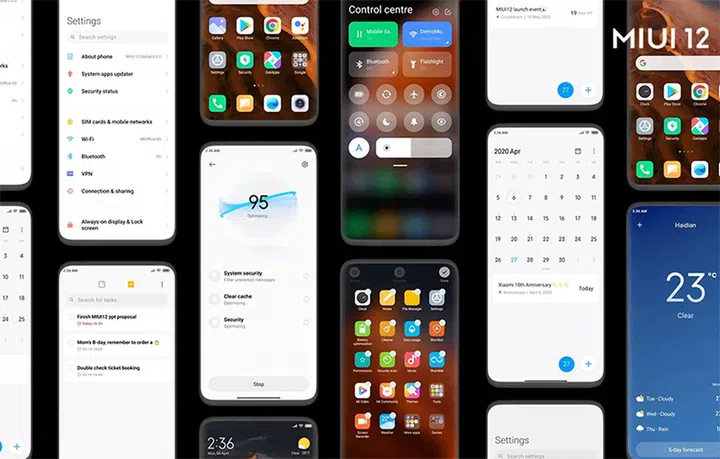 General interface design language of MIUI 12.