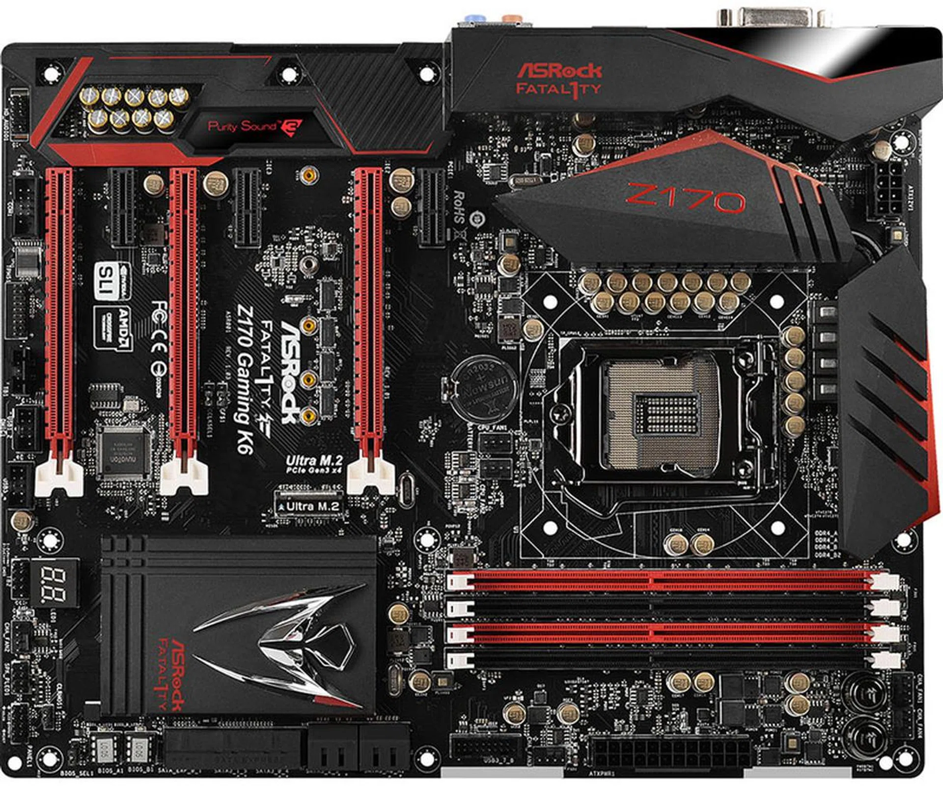 ASRock Z170 Gaming K6. (Image Source: ASRock)