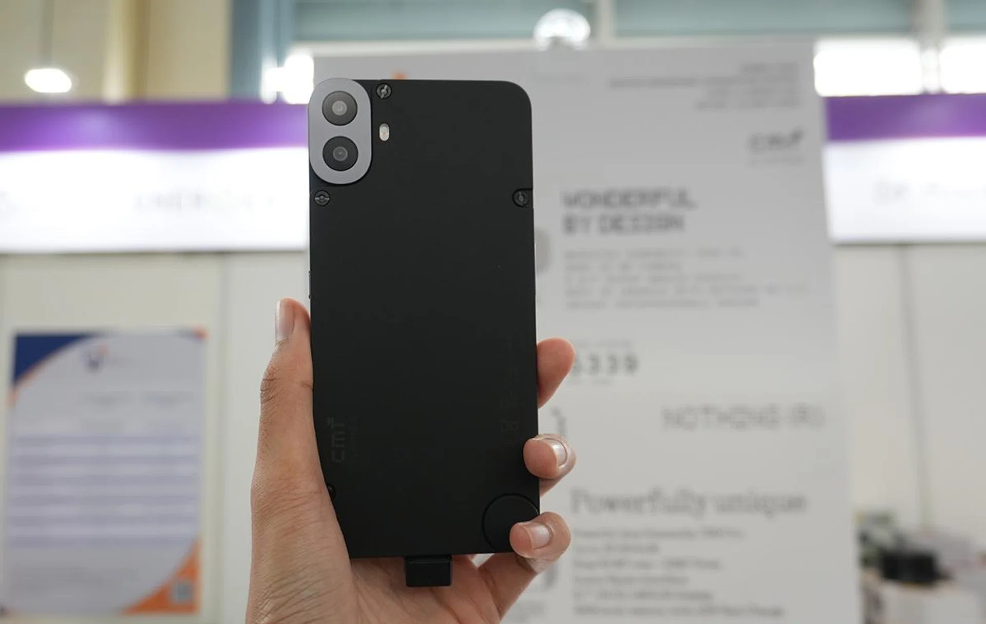 The CMF Phone 1 in Black. Photo: HWZ