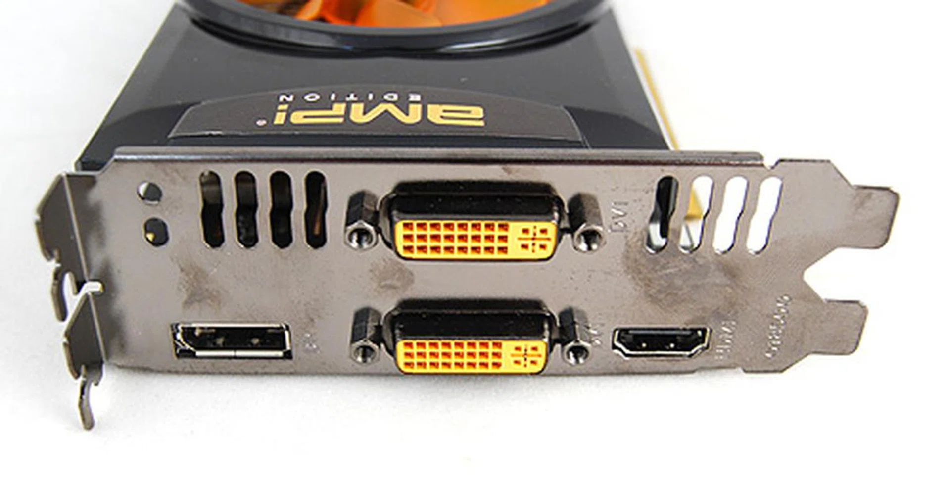 The Zotac card trumphs the other two when it comes to video output connectivity. It has twin DVI ports, a DisplayPort and a full-size HDMI port.