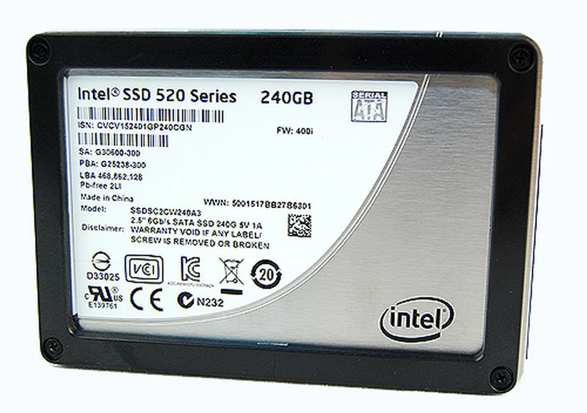 The Intel SSD 520 series is an easy SSD to recommend thanks to its solid performance and reasonable asking price.