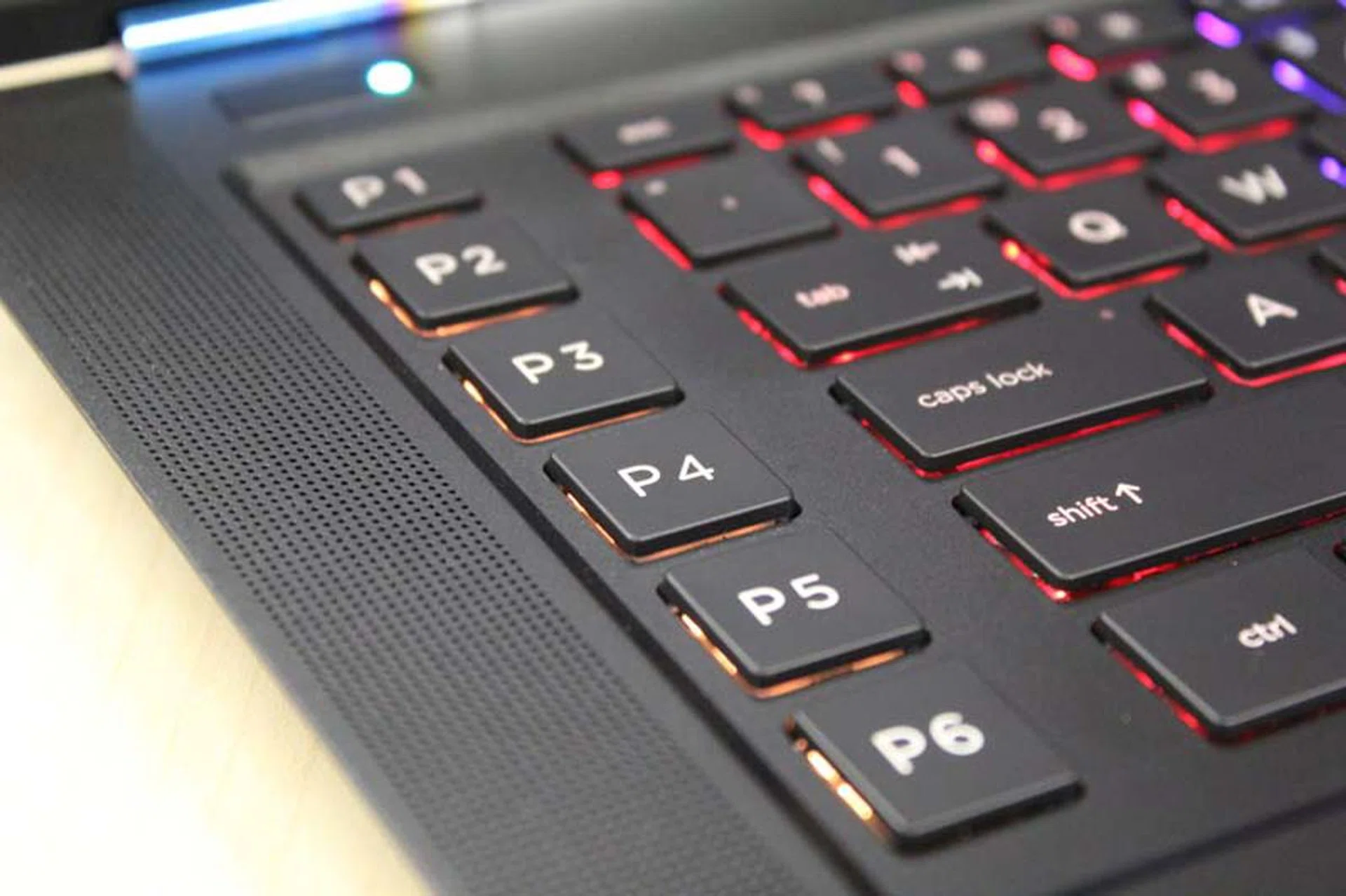 We like that you can customize the backlights for the shortcut keys so you can easily differentiate them, even in the dark.