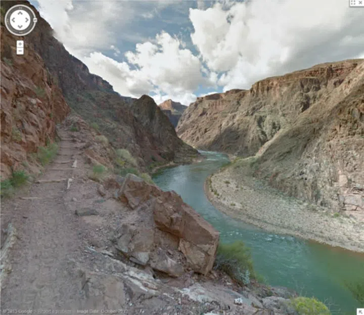 The Colorado River, one of the many impressive scenes in the Grand Canyon