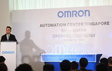 Don Teng, MD, OMRON Asia Pacific speaking at the inauguration. Image source: OMRON.