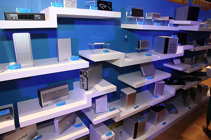 All kinds of Thunderbolt-enabled devices were on display during the event.