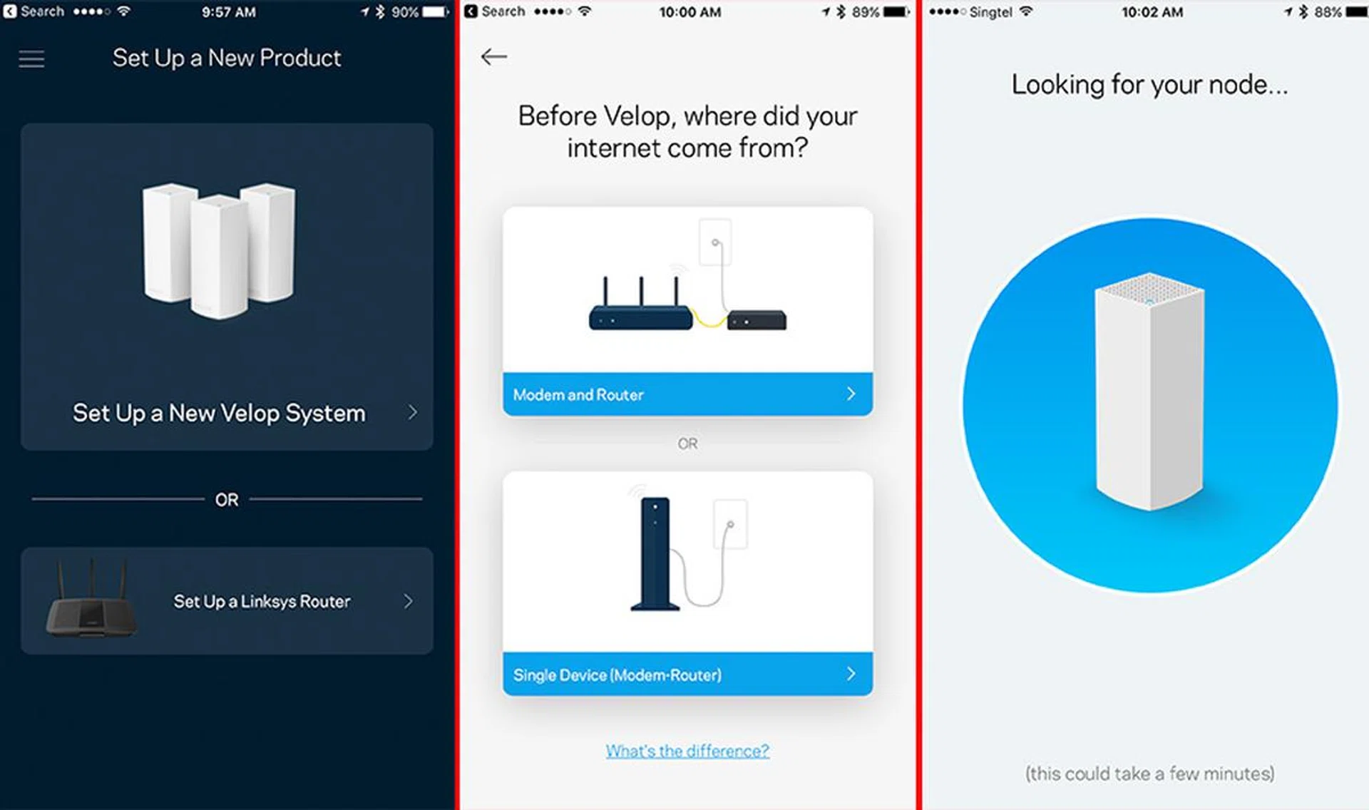 The Velop is supremely easy to setup. Just following the app's instructions.