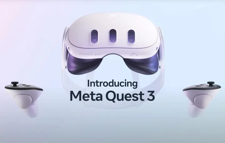 The Meta Quest 3.