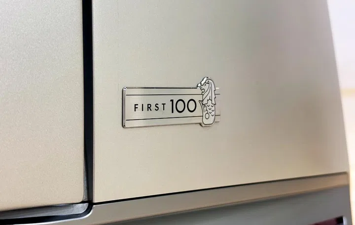 The special "First 100" badge.