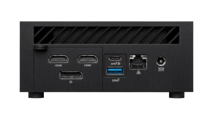 It features a host of connectivity options on the rear too. Image source: ASUS. 